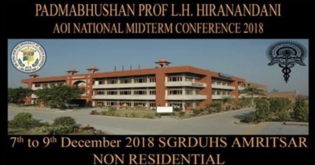 Padmabhushan Prof L.H. Hiranandani AOI National Midterm Conference 2018